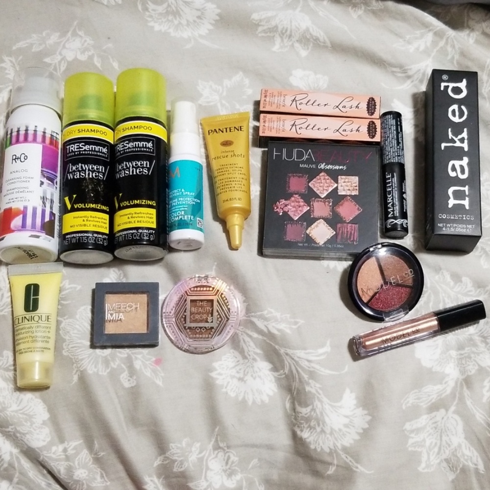 Large Lot of Haircare, Eye and Face Makeup